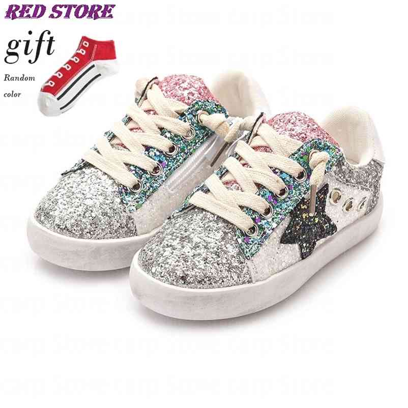 spring girls' shoes casual boys' Board sneaker Fashion sequins child footwea Children's Glitter star Princess Kids Sneaker 210727, Black;red
spring girls' shoes casual boys' Board sneaker Fashion sequins child footwea Children's Glitter star Princess Kids Sneaker 210727, Black;red