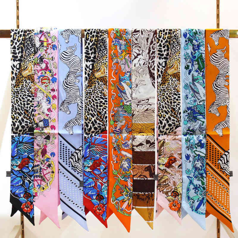 Luxury 100% Silk Scarf Women Fashion Ribbon Bandana Horse Zebra Kerchief Neck Hiarband Headband Turban 85*5cm
Luxury 100% Silk Scarf Women Fashion Ribbon Bandana Horse Zebra Kerchief Neck Hiarband Headband Turban 85*5cm