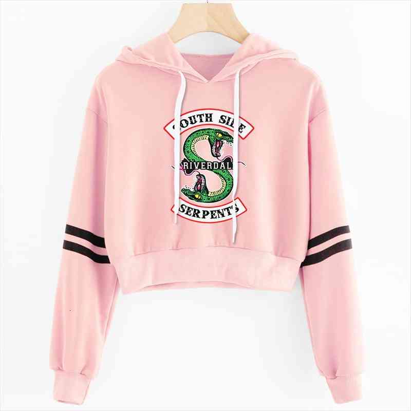 hip hop riverdale crop hoodies creative sweatshirts women south side serpent print hoody ladies clothes, Black
hip hop riverdale crop hoodies creative sweatshirts women south side serpent print hoody ladies clothes, Black