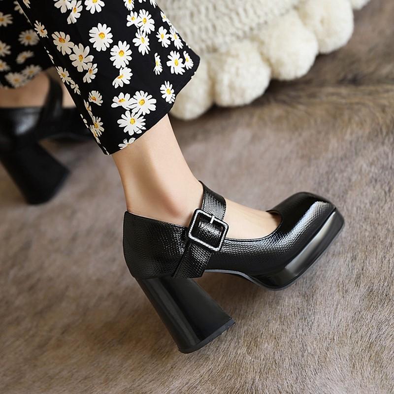 Fashion Lolita Shoes Pumps Women Spring 2021 Autumn Pu Leather Platform Block High Heels Buckle Wedding Mary Jane Red Dress, Black
Fashion Lolita Shoes Pumps Women Spring 2021 Autumn Pu Leather Platform Block High Heels Buckle Wedding Mary Jane Red Dress, Black