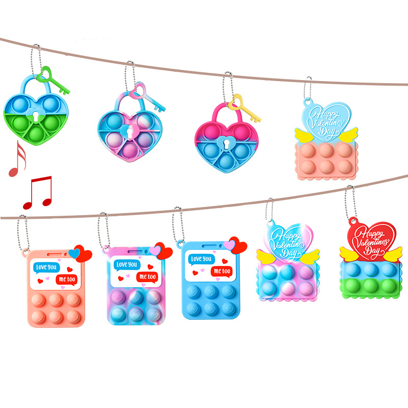 Fidget Toys Sensory Christmas Gift Valentine Day Silica Gel Lock keychain Push Bubble Anti Stress Educational Aldult Decompression Toy Surprise Wholesale In Stock
Fidget Toys Sensory Christmas Gift Valentine Day Silica Gel Lock keychain Push Bubble Anti Stress Educational Aldult Decompression Toy Surprise Wholesale In Stock