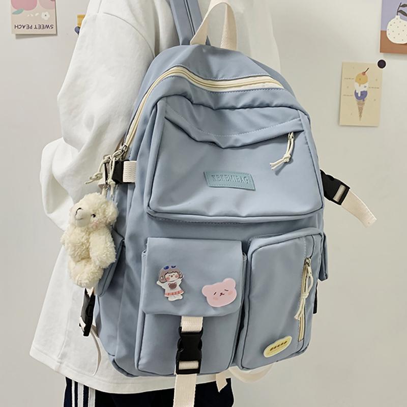 Backpack Female Backpacks Fashion Ladies Cute Nylon Women Waterproof School BookBag Girl Kawaii For Teenager Students Free Ship, Blue backpack
Backpack Female Backpacks Fashion Ladies Cute Nylon Women Waterproof School BookBag Girl Kawaii For Teenager Students Free Ship, Blue backpack