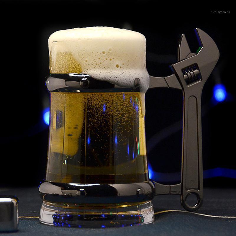 Wine Glasses Novelty Design Large Capacity Crystal Beer Glass Cup With Wrench Handle
Wine Glasses Novelty Design Large Capacity Crystal Beer Glass Cup With Wrench Handle