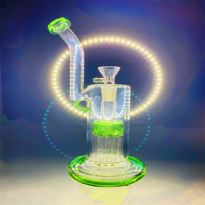 Thick and stable glass hookah grenade hose with color tree perc 14mm female connector gb-332-S
Thick and stable glass hookah grenade hose with color tree perc 14mm female connector gb-332-S