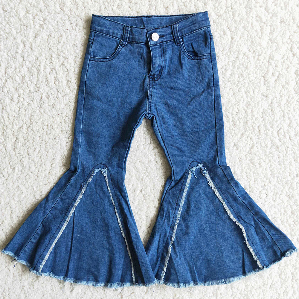 Fashion Baby Girls Jeans Pants Boutique Kids Designer Clothes Girl Denim Bell Bottom Pant Wholesale Children Kid Clothing Sets, Blue
Fashion Baby Girls Jeans Pants Boutique Kids Designer Clothes Girl Denim Bell Bottom Pant Wholesale Children Kid Clothing Sets, Blue