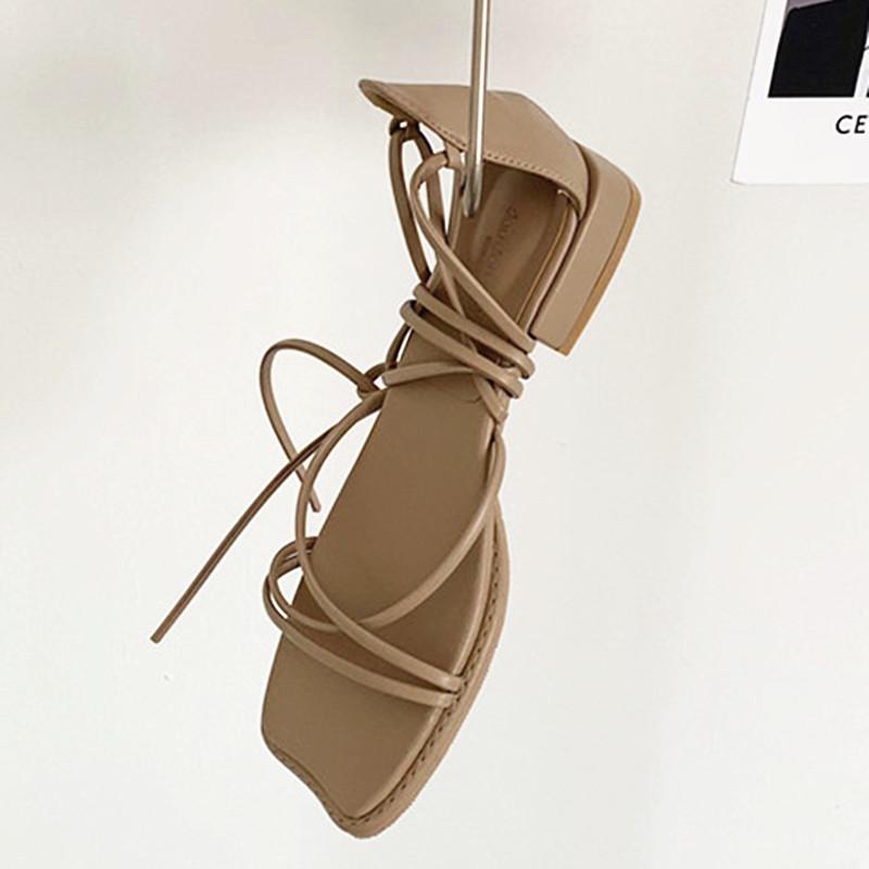 Sandals High-quality Women Female Summer Fashion Cross Tied 2021 Ladies Chunky Heels For U319, Black 
Sandals High-quality Women Female Summer Fashion Cross Tied 2021 Ladies Chunky Heels For U319, Black