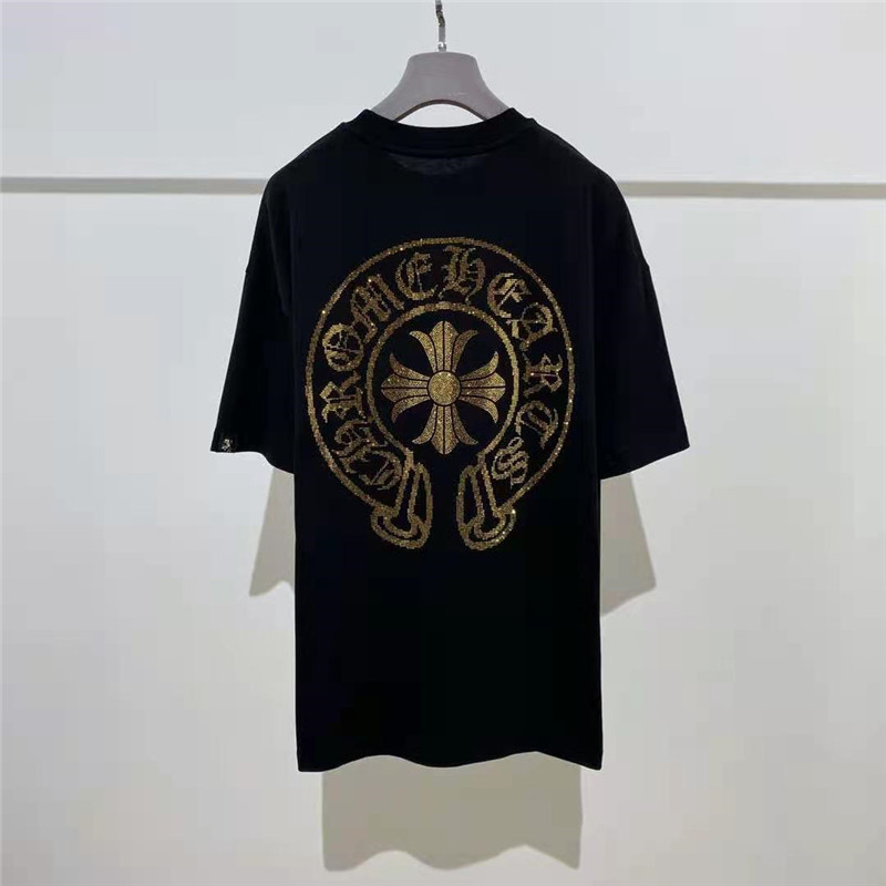 Brand Ins Fashion Crosin Cross Hot Drill Big Horseshoe Sanskrit Loose Short Sleeve T-shirt for Men and Women, White;black
Brand Ins Fashion Crosin Cross Hot Drill Big Horseshoe Sanskrit Loose Short Sleeve T-shirt for Men and Women, White;black