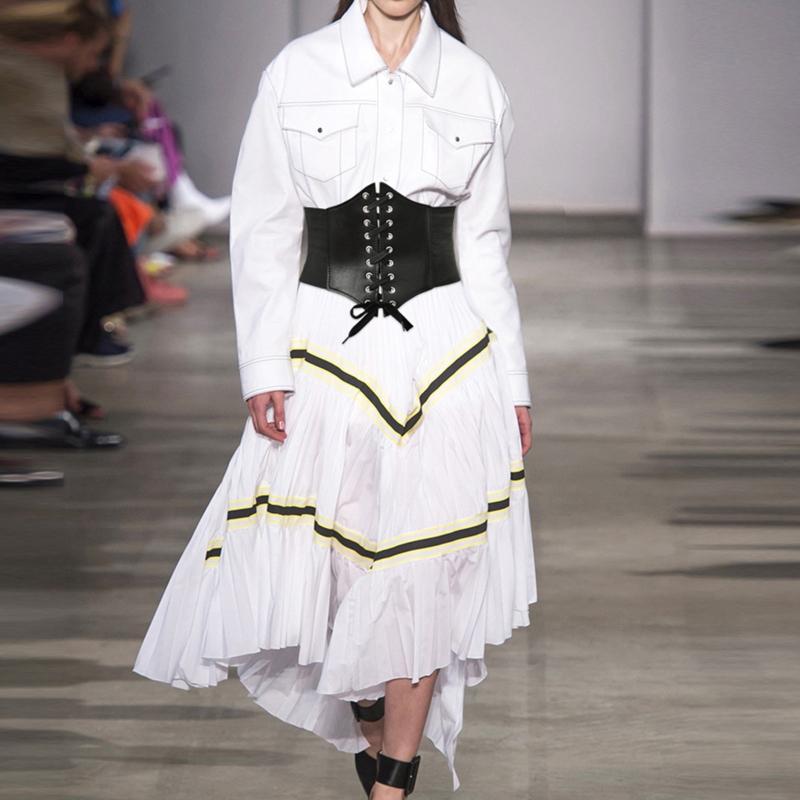 Belts Pu Leather Corset Wide Slimming Body For Women Elastic High Waist Cinto Sobretudo Feminin Ceinture Femme Fajas 2021, Black;brown 
Belts Pu Leather Corset Wide Slimming Body For Women Elastic High Waist Cinto Sobretudo Feminin Ceinture Femme Fajas 2021, Black;brown