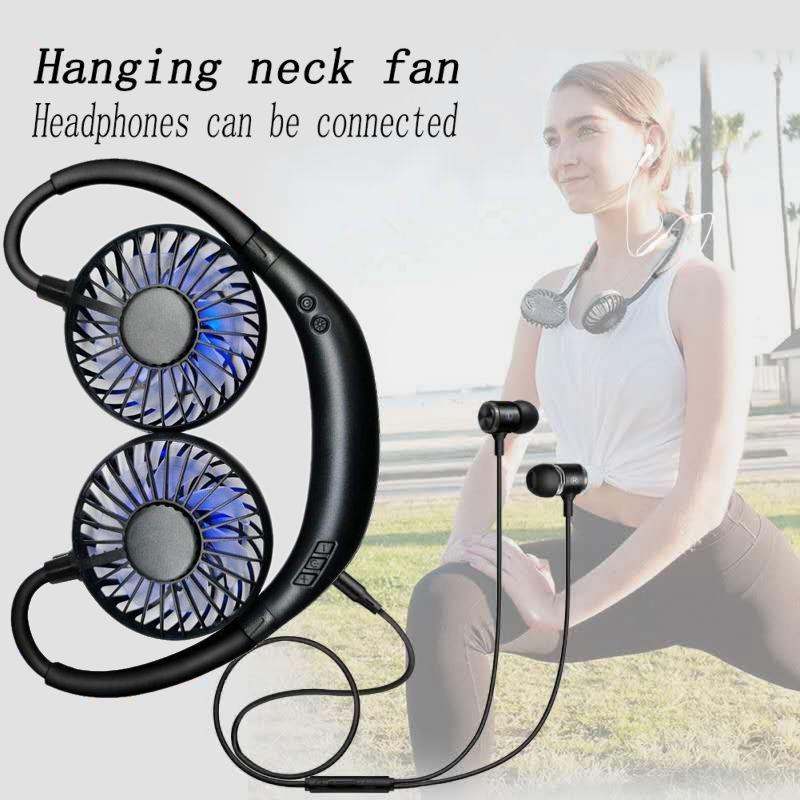 2500MAh Hands-Free Hanging Neck Fan With Bluetooth Headphone USB Rechargeable 3Speed Adjustable Wearable Aroma Fan-Black Electric Fans
2500MAh Hands-Free Hanging Neck Fan With Bluetooth Headphone USB Rechargeable 3Speed Adjustable Wearable Aroma Fan-Black Electric Fans