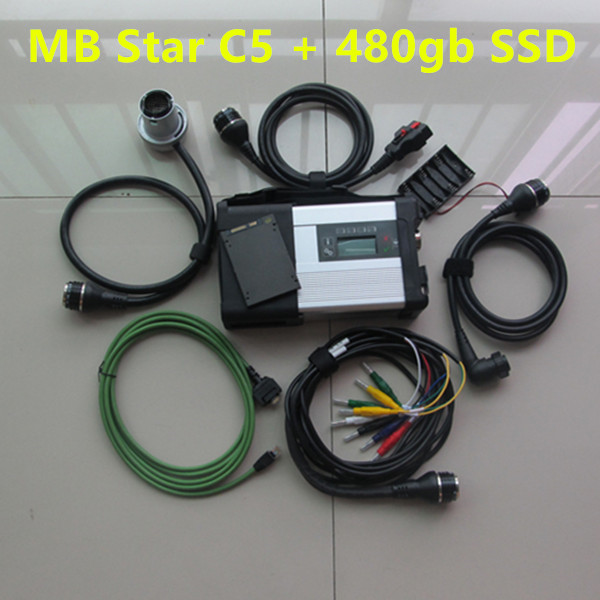 2024 mb star c5 Connect Compact 5 Star auto diagnostic tool scanner with i7 t410 laptop ready use