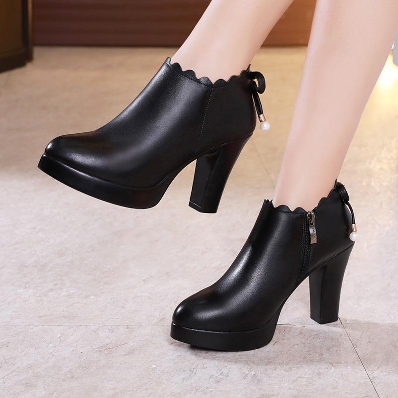 Dress Shoes TOACEK Women Leather Autumn Pointed Toe Platform Female Pumps Casual Square High Heels Ladies Single Plus Size, Black
Dress Shoes TOACEK Women Leather Autumn Pointed Toe Platform Female Pumps Casual Square High Heels Ladies Single Plus Size, Black