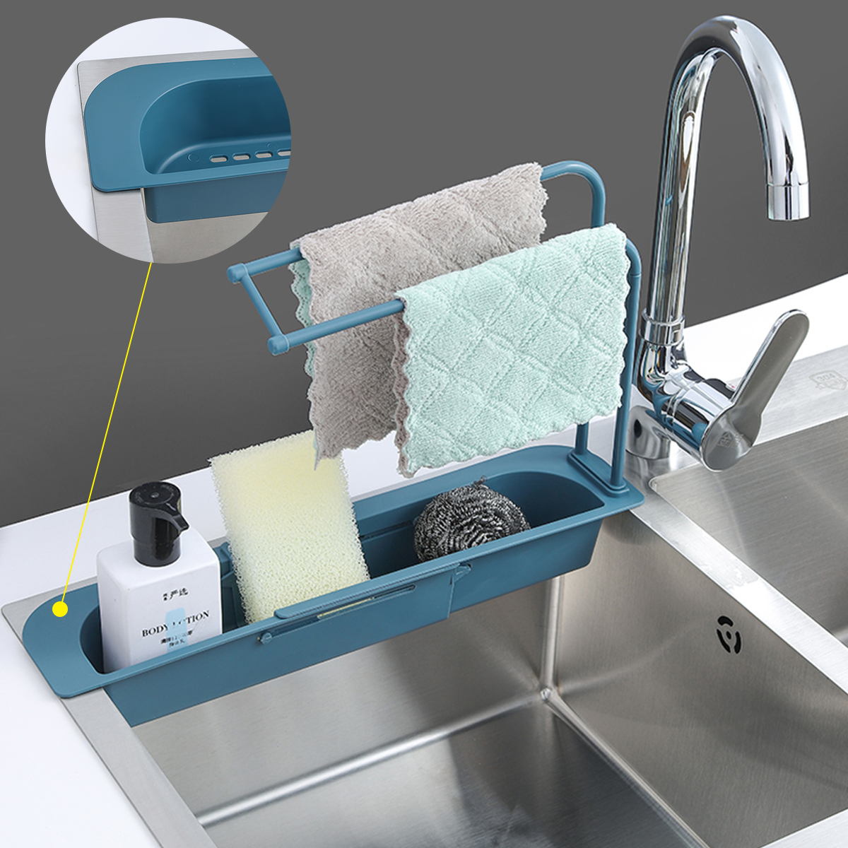 Teescopic Sink Kitchen Drainer Rack Storage Basket Bag Faucet Hoder Adjustabe Bathroom Hoder Sink Kitchen Accessories
Teescopic Sink Kitchen Drainer Rack Storage Basket Bag Faucet Hoder Adjustabe Bathroom Hoder Sink Kitchen Accessories