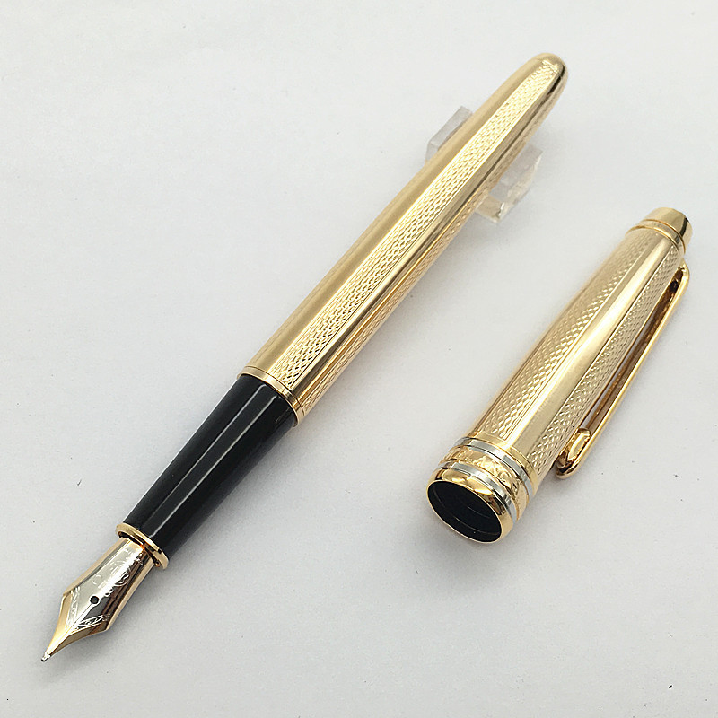 stationery Unique golden (4810) fountain pen nib M brand ink pens for writing with serial number