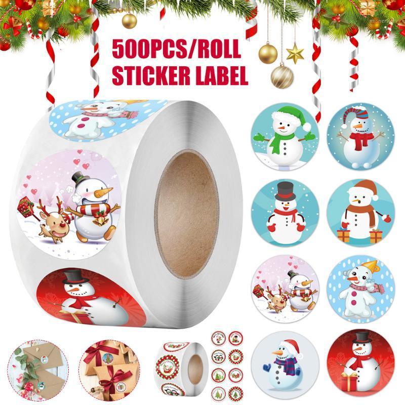 Gift Wrap Pack Sticker Christmas Snowman Pattern Stickers 1 Roll 500 Posts Decoration Series Labels F2
Gift Wrap Pack Sticker Christmas Snowman Pattern Stickers 1 Roll 500 Posts Decoration Series Labels F2