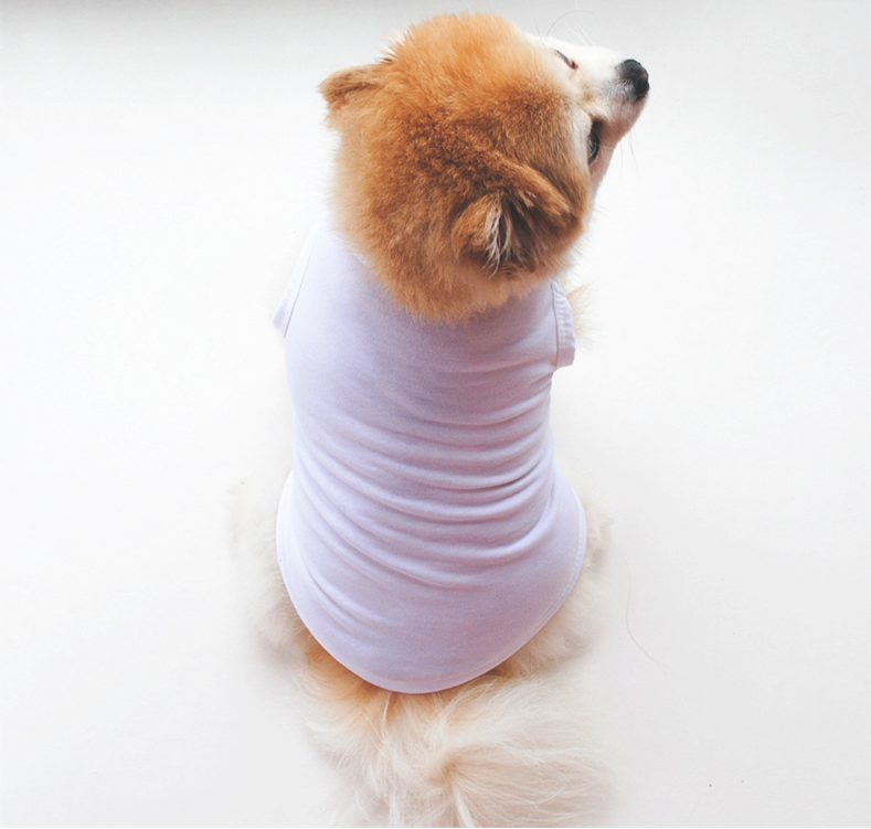 Sublimation Blanks Dog Clothes White Blank Puppy Shirts Solid Color Small Dogs T Shirt Cotton Dog Outwear Pet Supplies
Sublimation Blanks Dog Clothes White Blank Puppy Shirts Solid Color Small Dogs T Shirt Cotton Dog Outwear Pet Supplies