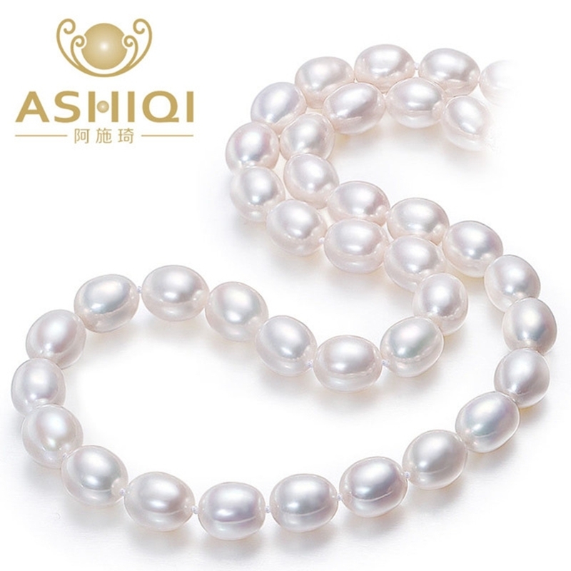 ASHIQI Real white natural freshwater necklace , 40 cm/45 cm pearl jewelry for women gift
ASHIQI Real white natural freshwater necklace , 40 cm/45 cm pearl jewelry for women gift