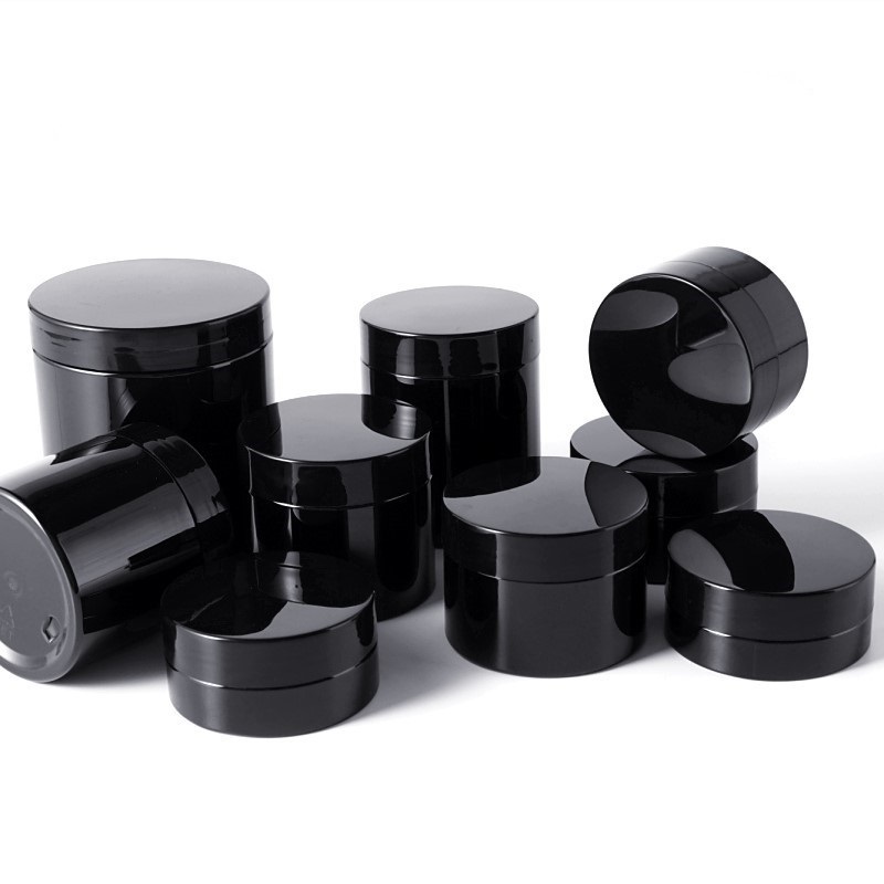 Black PET Plastic Cosmetic Jars Bottles with Lids & Inner Cover Refillable BPA Free Leak-Proof 50ml 60ml 80ml 100ml 150ml 200ml 250ml 500ml for Hair Wax, Mud Mask, Cream
Black PET Plastic Cosmetic Jars Bottles with Lids & Inner Cover Refillable BPA Free Leak-Proof 50ml 60ml 80ml 100ml 150ml 200ml 250ml 500ml for Hair Wax, Mud Mask, Cream