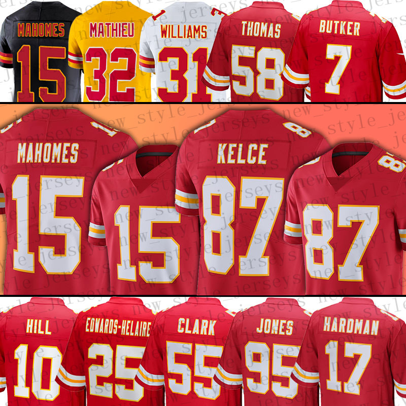 15 Patrick Mahomes Football Jerseys 87 Travis Kelce Tyrann Mathieu Tyreek Hill Clyde Edwards-Helaire Jerick McKinnon Melvin Ingram III Shane Buechele Chris Jones, Men(qiu z )
15 Patrick Mahomes Football Jerseys 87 Travis Kelce Tyrann Mathieu Tyreek Hill Clyde Edwards-Helaire Jerick McKinnon Melvin Ingram III Shane Buechele Chris Jones, Men(qiu z )