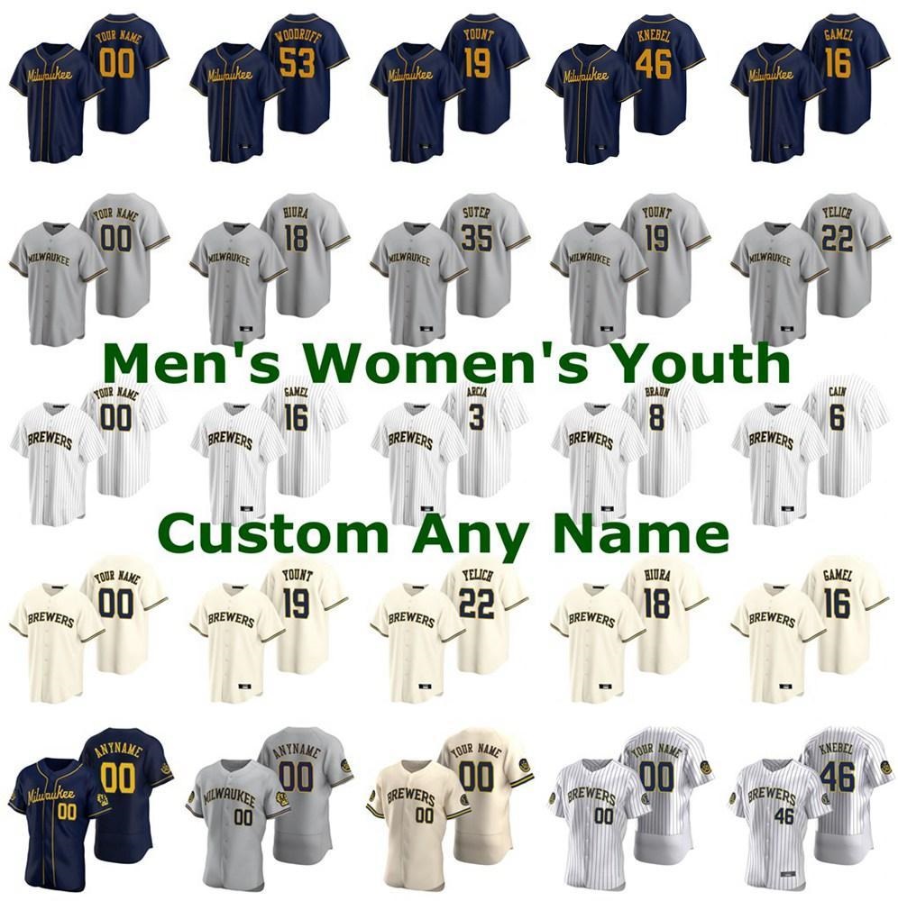 22 Christian Yelich Milwaukee 2021 50th Josh Hader Woodruff Lorenzo Cain Ryan Braun Brent Suter Orlando Arcia Keston Hiura Jersey, Blue;black
22 Christian Yelich Milwaukee 2021 50th Josh Hader Woodruff Lorenzo Cain Ryan Braun Brent Suter Orlando Arcia Keston Hiura Jersey, Blue;black