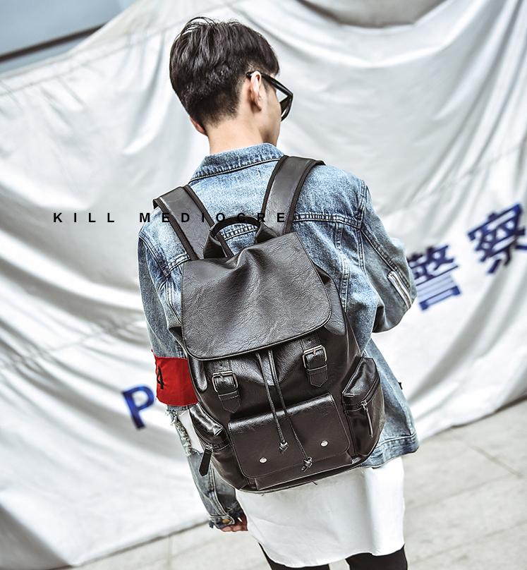 Backpack BB960 Korean Leather Fashion Personality Leisure Trend Student Large Capacity Travel
Backpack BB960 Korean Leather Fashion Personality Leisure Trend Student Large Capacity Travel