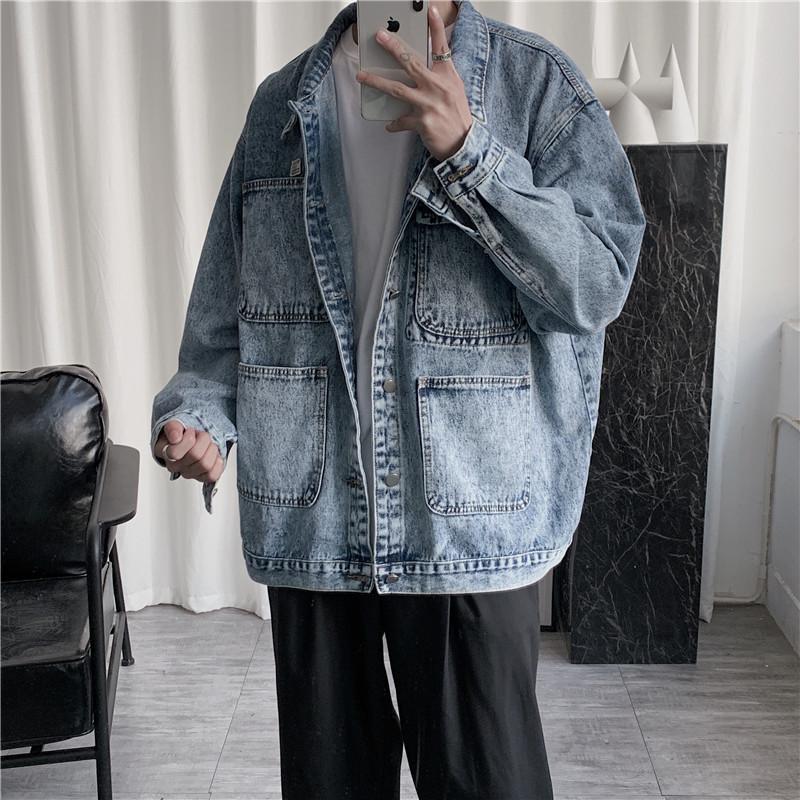 Men's Jackets Oversized Jean Jacket For Teen 2021 Korean Fashion Trends Cargo Denim Clothes Boyfriend Style Streetwear Men 4 Pockets Male Co, Blue
Men's Jackets Oversized Jean Jacket For Teen 2021 Korean Fashion Trends Cargo Denim Clothes Boyfriend Style Streetwear Men 4 Pockets Male Co, Blue