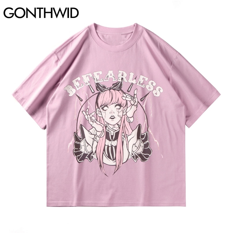 Hip Hop Tshirts Streetwear Japanese Skull Girl Punk Rock Gothic Tees Shirts Harajuku Short Sleeve Casual Cotton Tops 210602, Pink
Hip Hop Tshirts Streetwear Japanese Skull Girl Punk Rock Gothic Tees Shirts Harajuku Short Sleeve Casual Cotton Tops 210602, Pink