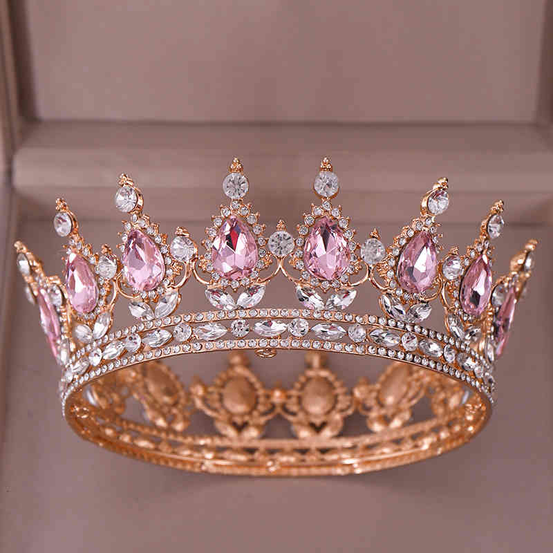 Wedding Hair Jewelry Accessories Color Crystal Bridal Crown Selling Noble Temperament Whole Ring