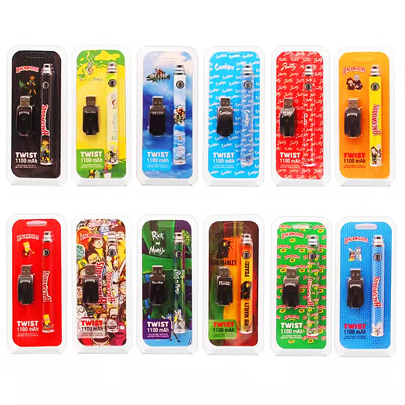 backwoods runtz Battery Vape pen ecig twist 1100mah Adjustable Variable Voltage Cooky 510 Thread Batteries Retail Packaging with USB Charger Allow Customize
backwoods runtz Battery Vape pen ecig twist 1100mah Adjustable Variable Voltage Cooky 510 Thread Batteries Retail Packaging with USB Charger Allow Customize