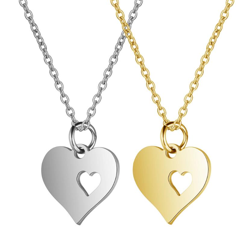 Pendant Necklaces Trendy Stainless Steel Hollow Heart Necklace Couple Chain Unisex Fashion Jewelry Accessories
Pendant Necklaces Trendy Stainless Steel Hollow Heart Necklace Couple Chain Unisex Fashion Jewelry Accessories