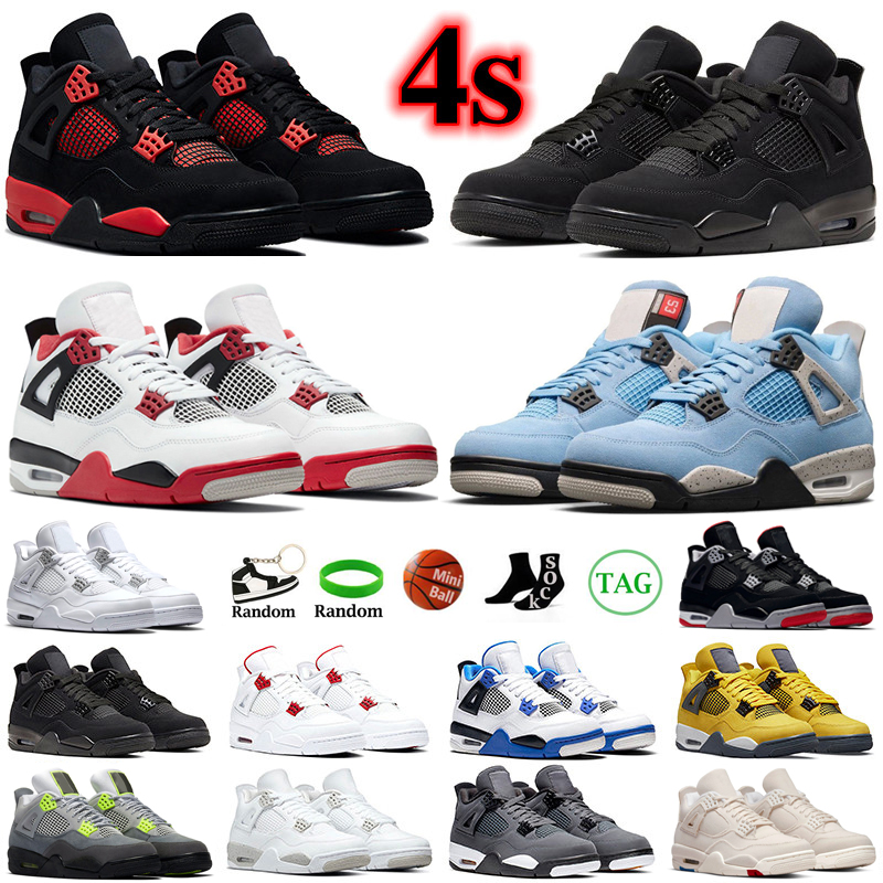 bred 4s Men basketball shoes Sneakers 4 black cat Fire Red thunder Motosports White Oreo Neon University Blue mens trainers, 6 36-47
bred 4s Men basketball shoes Sneakers 4 black cat Fire Red thunder Motosports White Oreo Neon University Blue mens trainers, 6 36-47