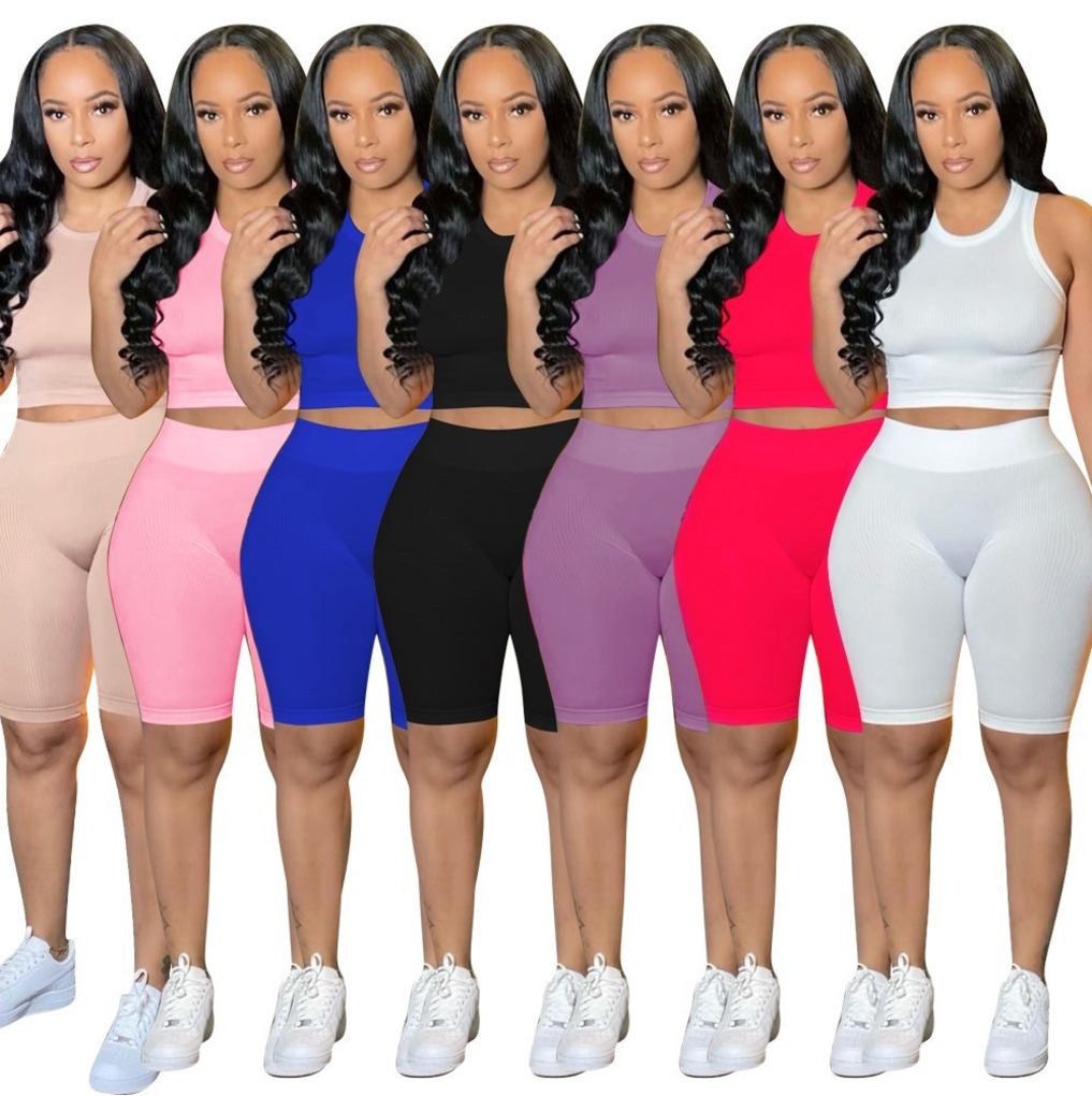 Women tracksuit summer fashion Designer women' leisure Two-piece sets solid color sleeveless vest shorts Slim Outfits -XXL 8213, Light purple
Women tracksuit summer fashion Designer women' leisure Two-piece sets solid color sleeveless vest shorts Slim Outfits -XXL 8213, Light purple