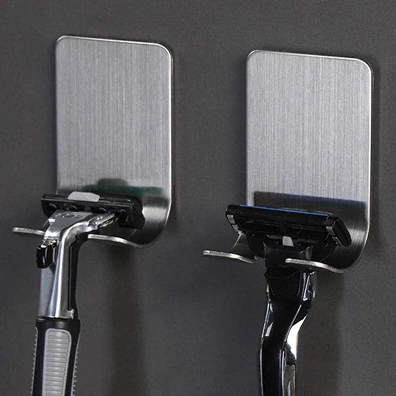Hooks & Rails Stainless Steel Holder Wall Men Shaving Shaver Shelf Bathroom Razor Rack Adhesive Storage Hook Kitchen Hanger HK-125
Hooks & Rails Stainless Steel Holder Wall Men Shaving Shaver Shelf Bathroom Razor Rack Adhesive Storage Hook Kitchen Hanger HK-125