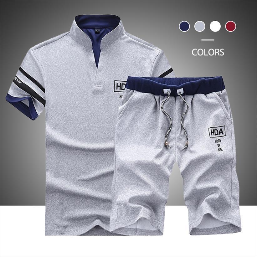 summer shorts sets mens tracksuits short sleeve t shirt print male set brand clothing 2 pieces, Gray
summer shorts sets mens tracksuits short sleeve t shirt print male set brand clothing 2 pieces, Gray