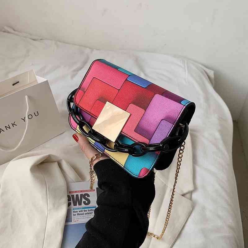 Contrast color small female 2021 new colorful shape single shoulder young fashion dynamic foreign style messenger bag, Yellow
Contrast color small female 2021 new colorful shape single shoulder young fashion dynamic foreign style messenger bag, Yellow