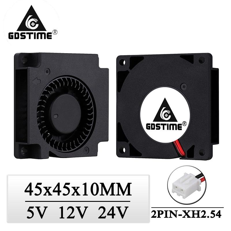 1Pcs Gdstime DC 5V 12V 24V Fan 45mm 45mmx45mmx10mm 3D Printer Cooling 4.5cm 4510 Micro Radial Turbo Blower Fans & Coolings
1Pcs Gdstime DC 5V 12V 24V Fan 45mm 45mmx45mmx10mm 3D Printer Cooling 4.5cm 4510 Micro Radial Turbo Blower Fans & Coolings