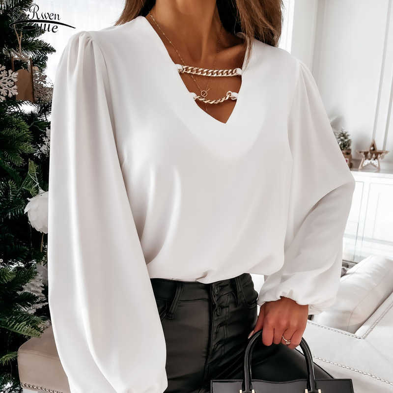 Blusa Spring Autumn Fashion Long Sleeve Shirt Sexy V-neck Chiffon Blouse Hollow Out Elegant Solid Chain Shirt Women Tops 210527, Black
Blusa Spring Autumn Fashion Long Sleeve Shirt Sexy V-neck Chiffon Blouse Hollow Out Elegant Solid Chain Shirt Women Tops 210527, Black