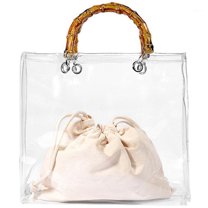 Bamboo Handle Clear Jelly Bag Tote Transparent Pvc Beach Hand Bags Fashion Korean Casual Handbag Handbags For Women Female, Clear beige
Bamboo Handle Clear Jelly Bag Tote Transparent Pvc Beach Hand Bags Fashion Korean Casual Handbag Handbags For Women Female, Clear beige