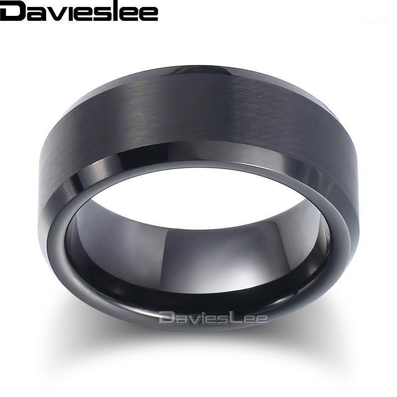 Band Rings Davieslee Matte Finish Wedding Ring For Men Tungsten Carbide Black Engagement Male Jewelry Wholesale 8mm DTR04, Silver
Band Rings Davieslee Matte Finish Wedding Ring For Men Tungsten Carbide Black Engagement Male Jewelry Wholesale 8mm DTR04, Silver