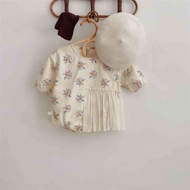 Baby girls fashion floral coveralls Infants unique design patchwork long sleeve bodysuits 210708, Beige
Baby girls fashion floral coveralls Infants unique design patchwork long sleeve bodysuits 210708, Beige