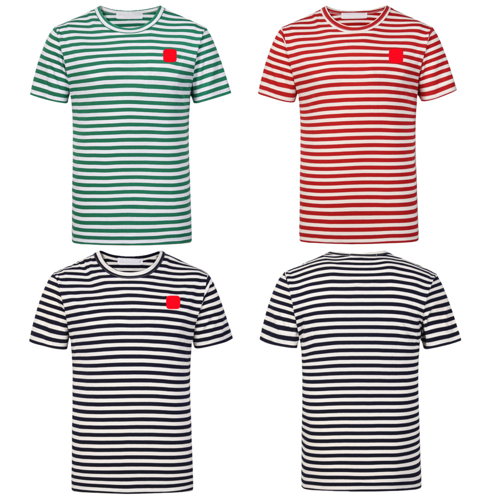Designer Men Fashion Red Heart Striped Shirt High Quanlity T Shirt Casual Women Shirts Badge Cotton Embroidery stripe Short Sleeve Summer, 123
Designer Men Fashion Red Heart Striped Shirt High Quanlity T Shirt Casual Women Shirts Badge Cotton Embroidery stripe Short Sleeve Summer, 123