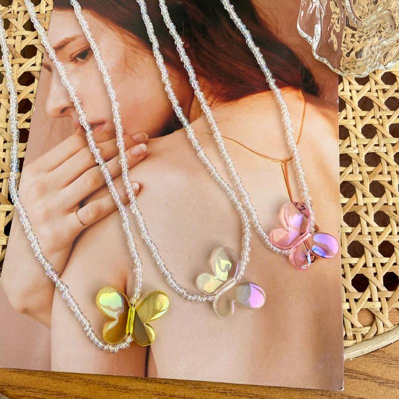 Pendant Necklaces 2021 Pearl Butterfly Chain Necklace White Rice Bead Can Be Folded With Short Clavicle
Pendant Necklaces 2021 Pearl Butterfly Chain Necklace White Rice Bead Can Be Folded With Short Clavicle