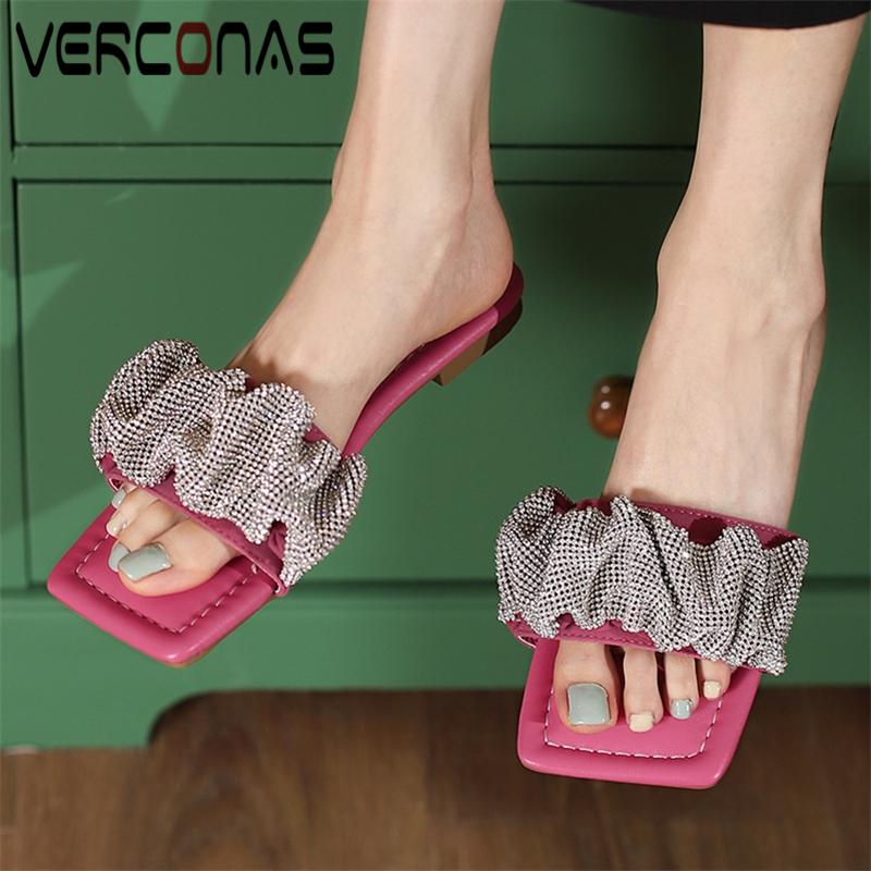 Sandals VERCONAS Flats Women Spring Summer Slippers Est Rhinestone Blingbling Fashion Comfortable Casual Shoes Woman, Black
Sandals VERCONAS Flats Women Spring Summer Slippers Est Rhinestone Blingbling Fashion Comfortable Casual Shoes Woman, Black