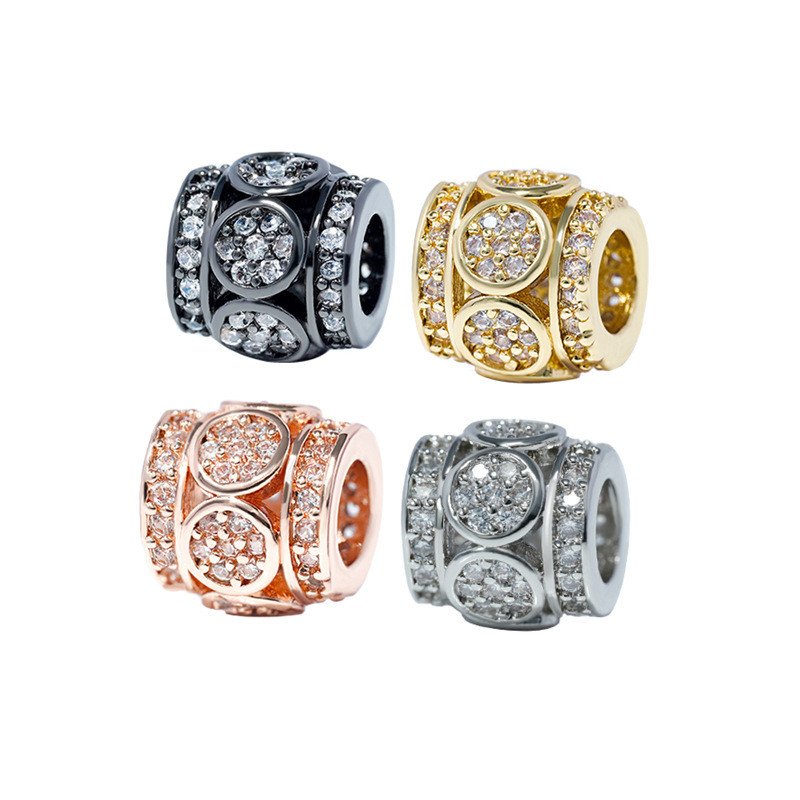 Wholesale Gold and Silver Plated CZ Pave Copper Spacer Beads Charm Pendant for Necklace and Bracelet Making
Wholesale Gold and Silver Plated CZ Pave Copper Spacer Beads Charm Pendant for Necklace and Bracelet Making