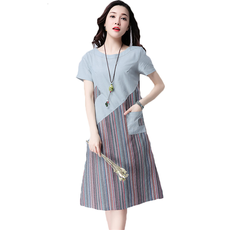 dress women in summer o-neck short sleeve casual dresses plus size cotton seze sew line dressed list q28 vinatge xfol, Black;gray
dress women in summer o-neck short sleeve casual dresses plus size cotton seze sew line dressed list q28 vinatge xfol, Black;gray