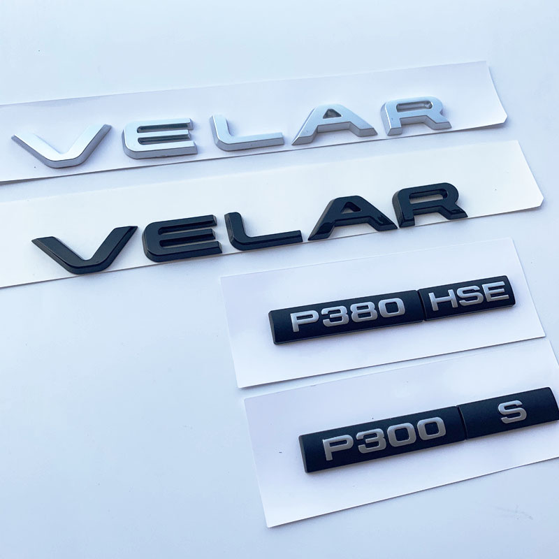 P250 P300 P380 P400e D180 D240 D300 S SE HSE R-DYNAMIC Bar Emblem for Range Rover VELAR Letter Car Styling Trunk Logo Sticker, Colour
P250 P300 P380 P400e D180 D240 D300 S SE HSE R-DYNAMIC Bar Emblem for Range Rover VELAR Letter Car Styling Trunk Logo Sticker, Colour