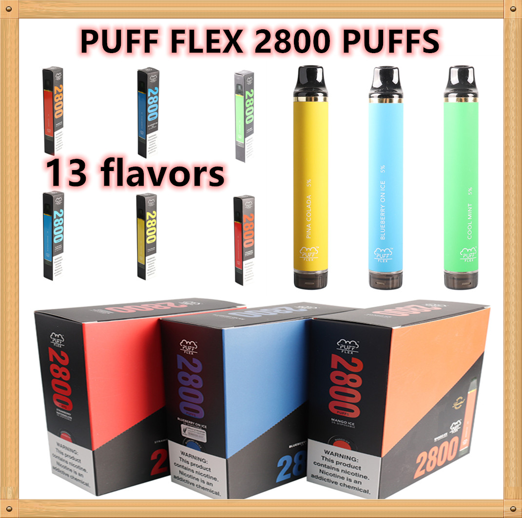 In Stock Puff Bars Flex 2800 Puffs E cigarettes Disposable Vape Pen 1500mAh Battery 10ML Pods Cartridge Pre-Filled Vaporizer Portable Vapor Kits PK Bang XXL Air bar
In Stock Puff Bars Flex 2800 Puffs E cigarettes Disposable Vape Pen 1500mAh Battery 10ML Pods Cartridge Pre-Filled Vaporizer Portable Vapor Kits PK Bang XXL Air bar