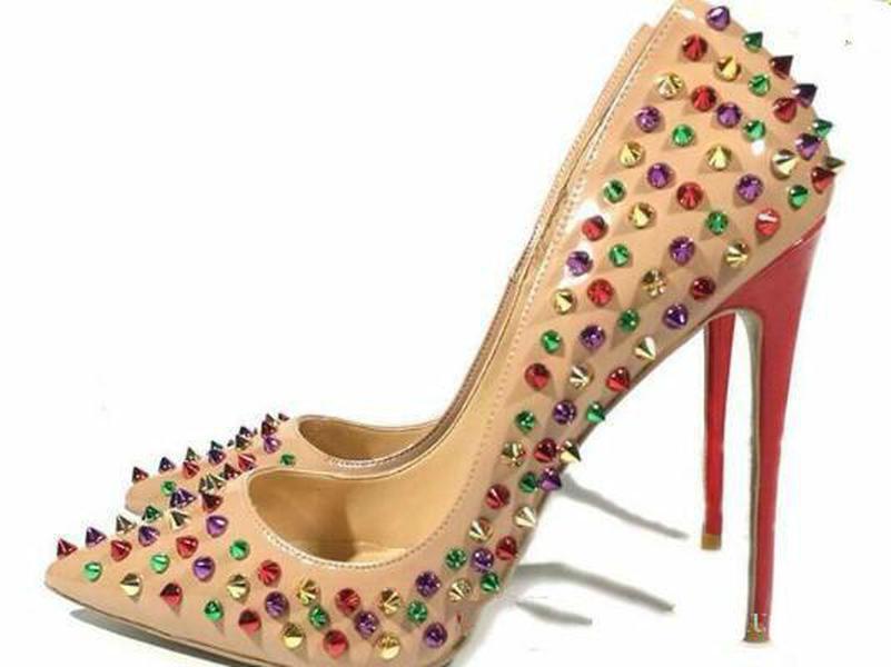 Discount Rivets Red Bottom Women High Heels,Luxury Pointed Toe Spiked Studded Shoes,Women Wedding Dress Sh dTk Size 5 14 LOUBOUTIN CHRISTIAN, Blue
Discount Rivets Red Bottom Women High Heels,Luxury Pointed Toe Spiked Studded Shoes,Women Wedding Dress Sh dTk Size 5 14 LOUBOUTIN CHRISTIAN, Blue