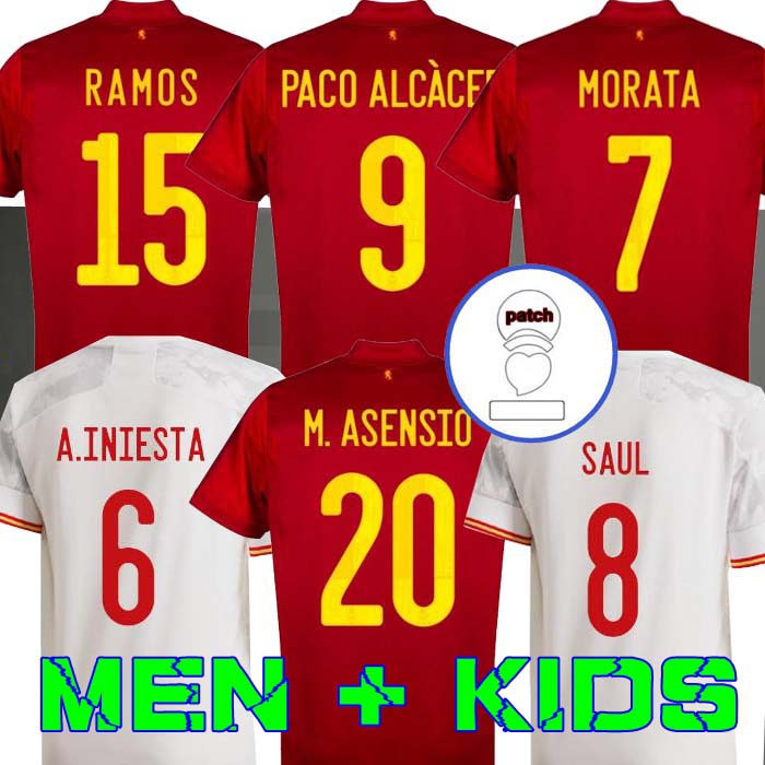 Player version 2021 Spain home Away Soccer Jersey 20 21 FERRAN ASENSIO MORATA ISCO INIESTA PACO ALCACER SAUL XAVI Raul Football Adult man + kids kit shirts, Away kids
Player version 2021 Spain home Away Soccer Jersey 20 21 FERRAN ASENSIO MORATA ISCO INIESTA PACO ALCACER SAUL XAVI Raul Football Adult man + kids kit shirts, Away kids