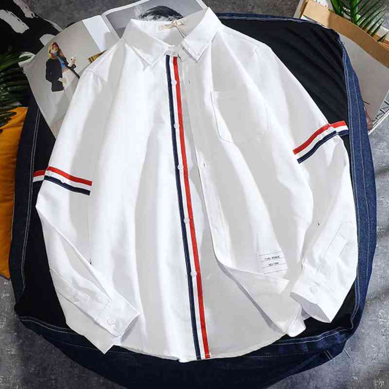 Thom Oxford men's shirt long sleeved neckline stripe high quality designer business 0209, Sky blue.
Thom Oxford men's shirt long sleeved neckline stripe high quality designer business 0209, Sky blue.