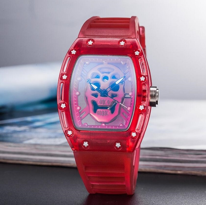 High-quality Automatic skull watch sports have men's and women's leisure fashion quartz wristwatch, As pic
High-quality Automatic skull watch sports have men's and women's leisure fashion quartz wristwatch, As pic